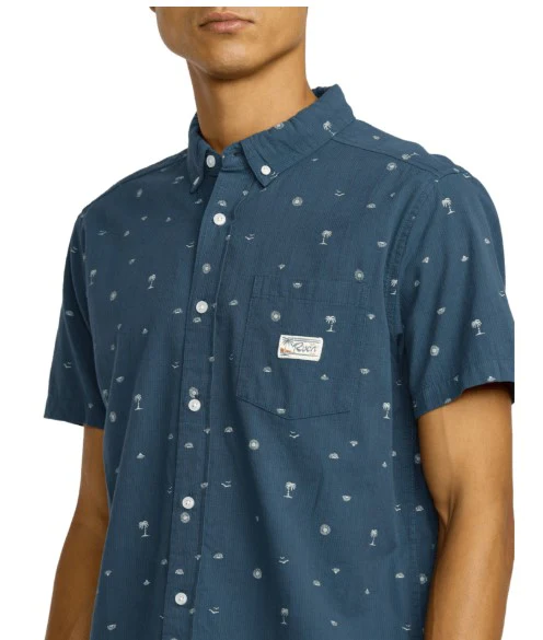RVCA Mens Woven Exotica Seersucker - Image 13