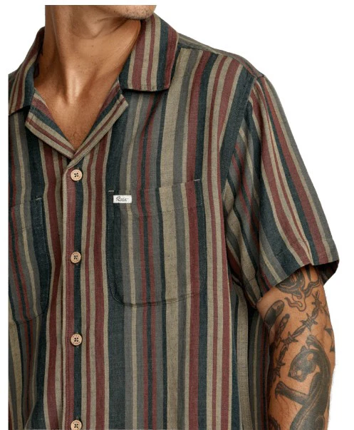 RVCA Mens Woven Exotica Stripe - Image 10