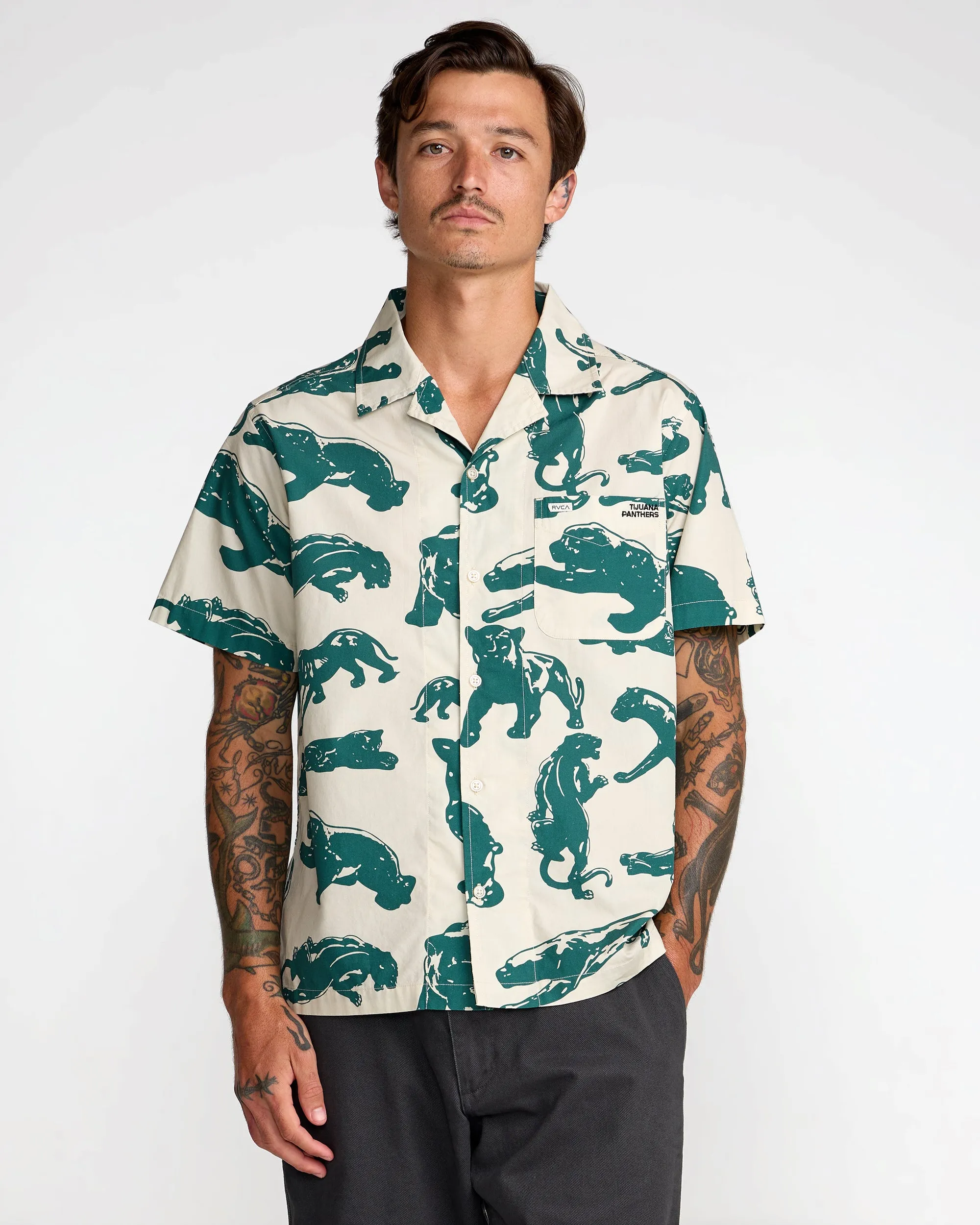 RVCA Mens Woven TJP All Over - Image 2