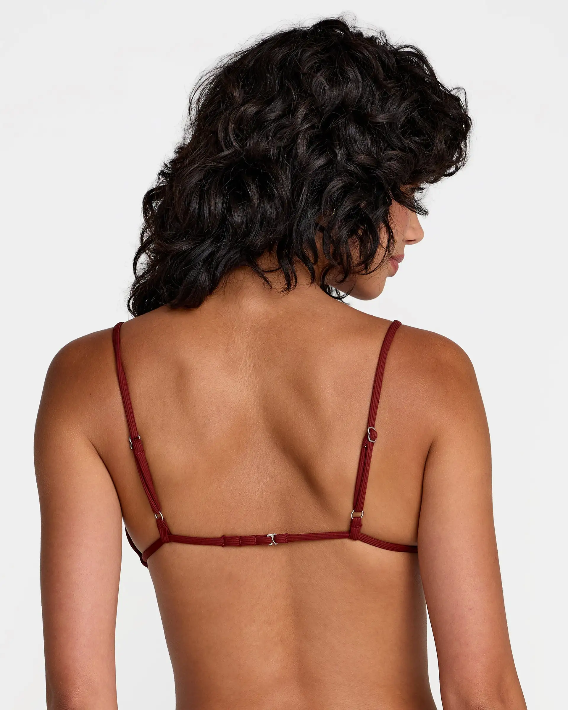 RVCA Womens Bikini Top Micro Rib Triangle - Image 2