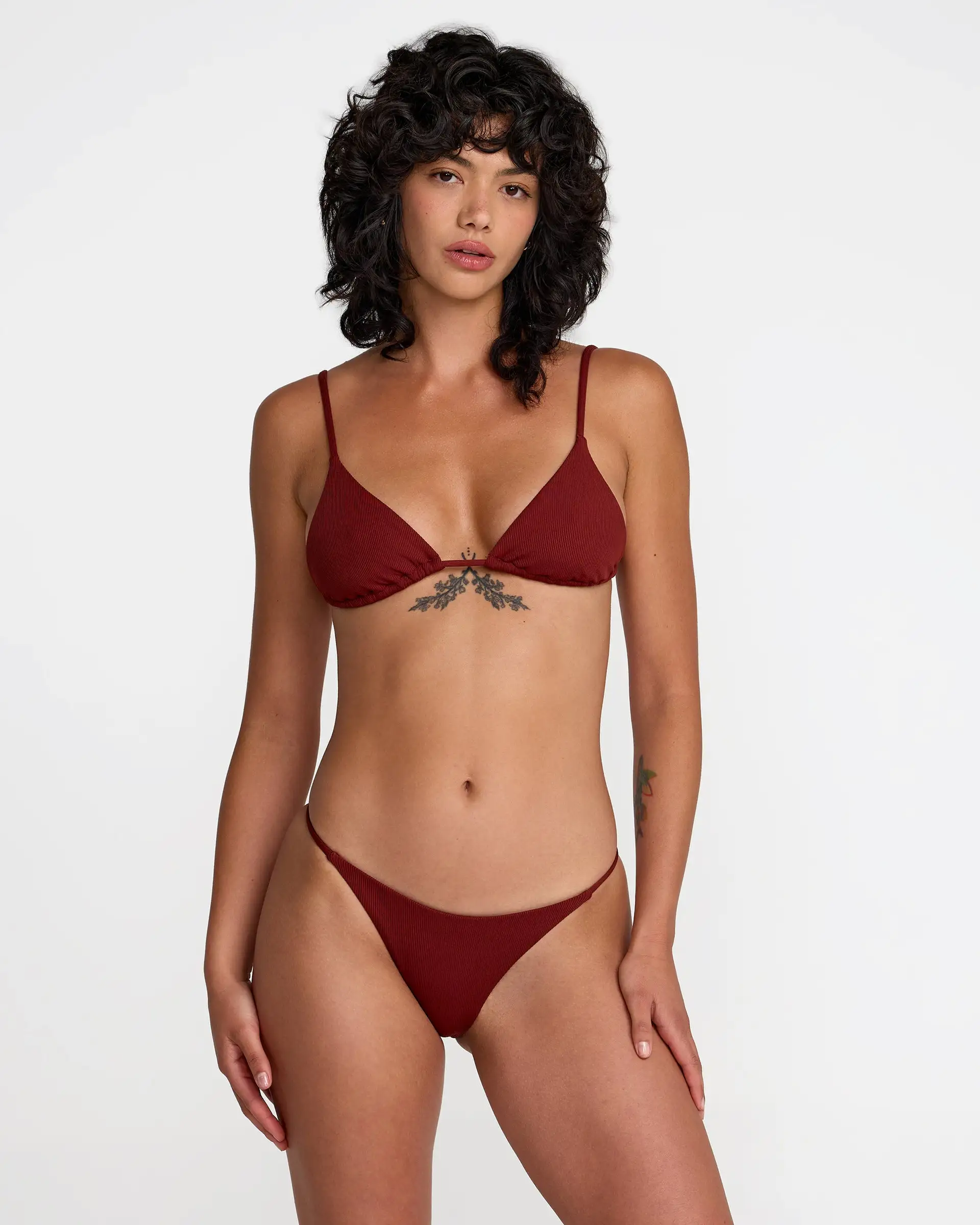 RVCA Womens Bikini Top Micro Rib Triangle - Image 4