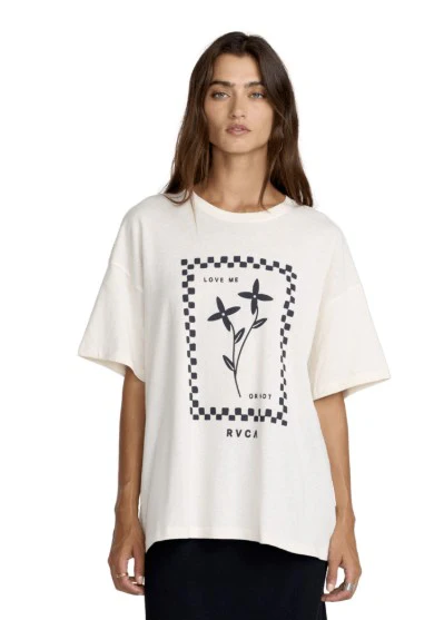 RVCA Womens Shirt Love Me BF Tee