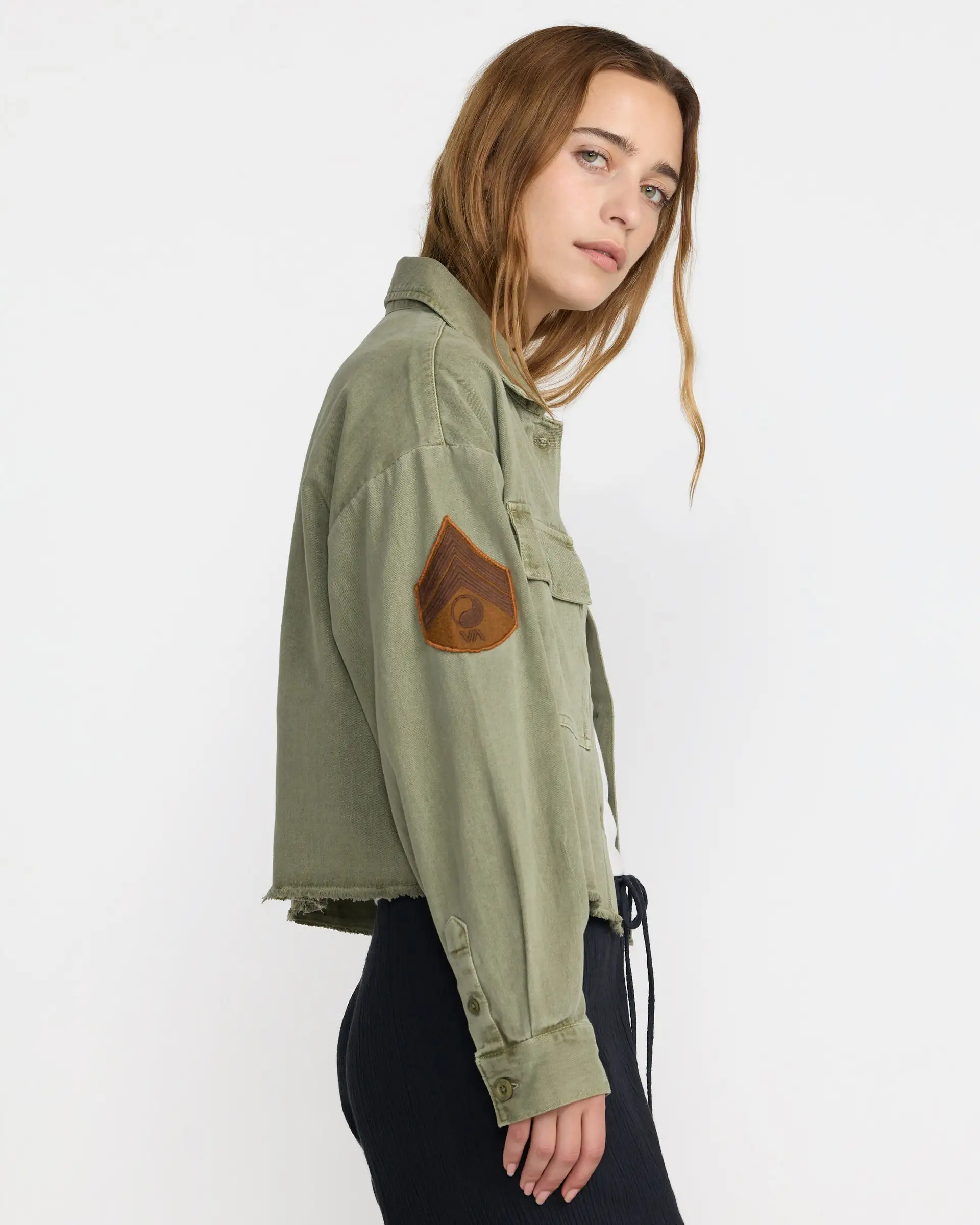 RVCA Womens Shirt Reserve Long Sleeve Overshirt - Image 5
