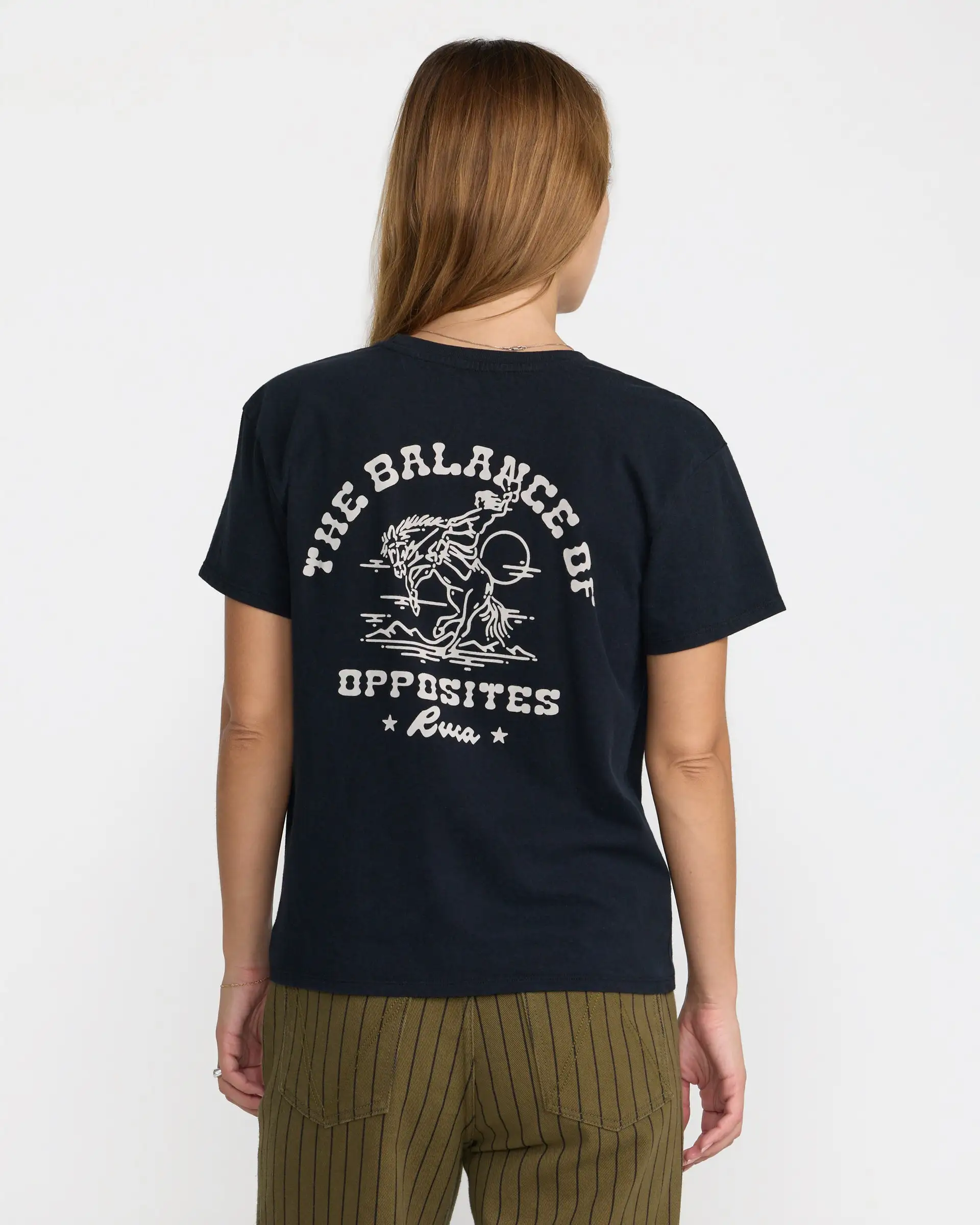 RVCA Womens Shirt Roughstock Relaxed Tee - Image 2
