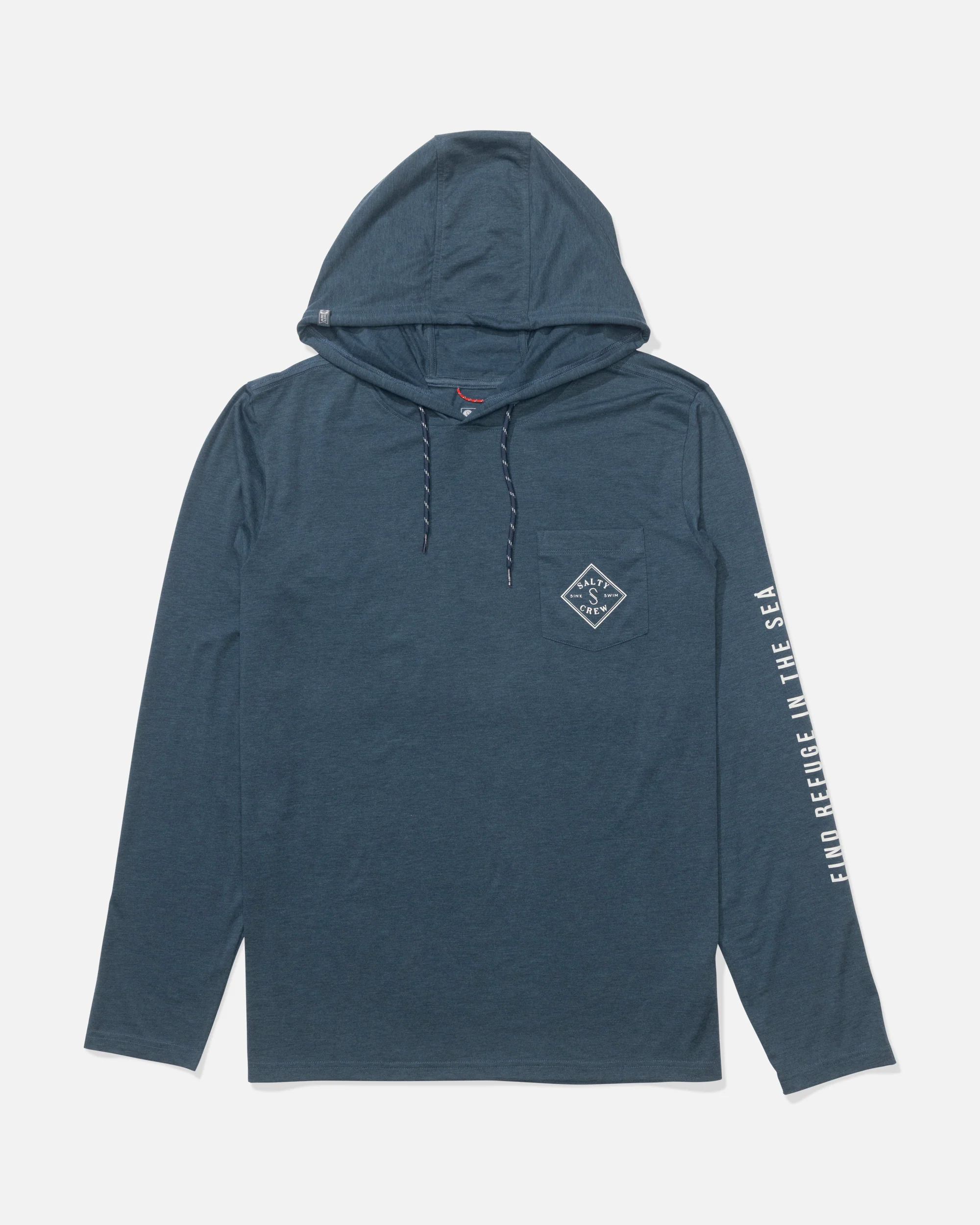 Salty Crew Mens Shirt Tippet Pocket UV Sunshirt Hoodie - Image 6