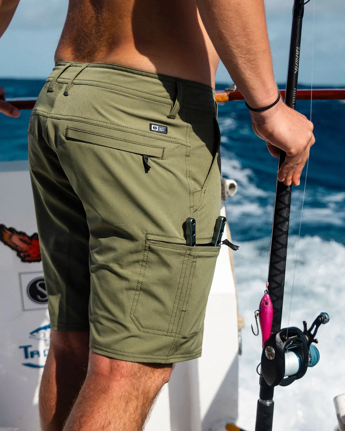 Salty Crew Mens Shorts Transom Tech - Image 4