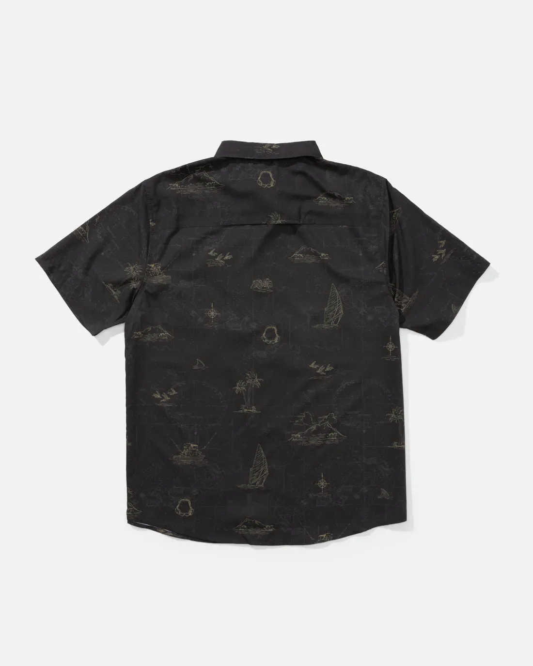 Salty Crew Mens Woven Helmsman UV Button Up - Image 4
