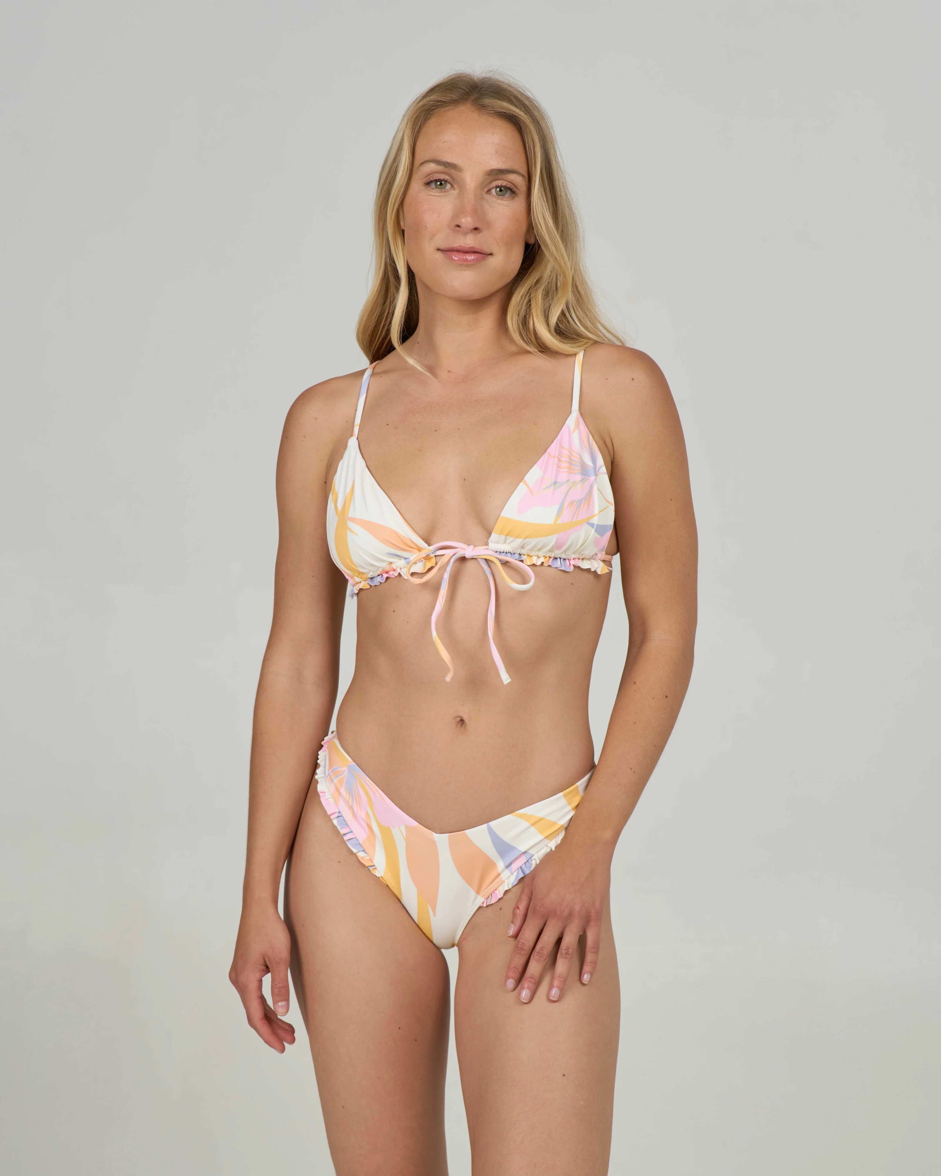 Salty Crew Womens Bikini Top Bloomed Tri - Image 4