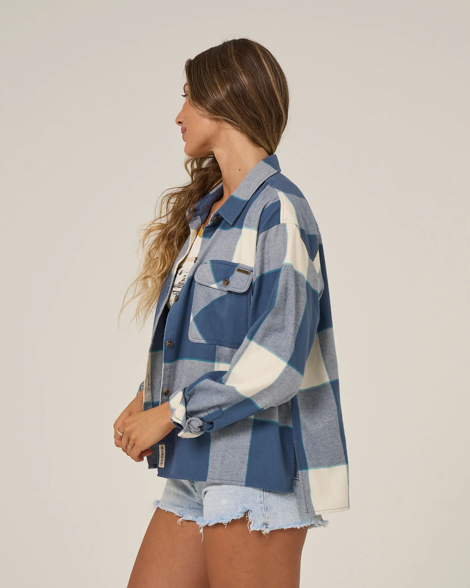 Salty Crew Womens Shirt Nomad Flannel - Image 5
