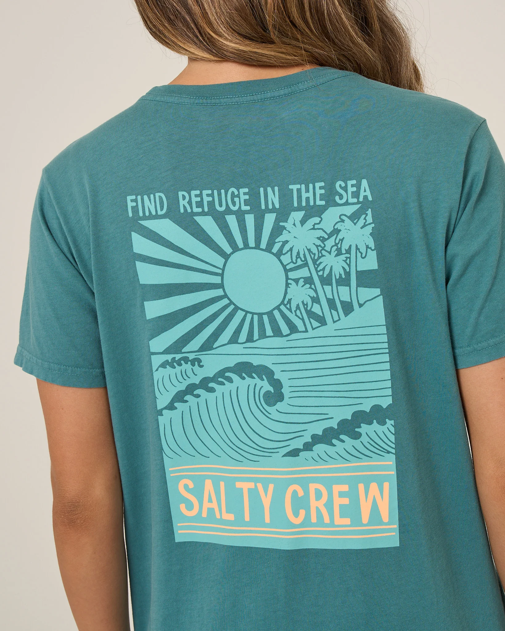 Salty Crew Womens Shirt Rise And Smile Boyfriend Tee - Image 7