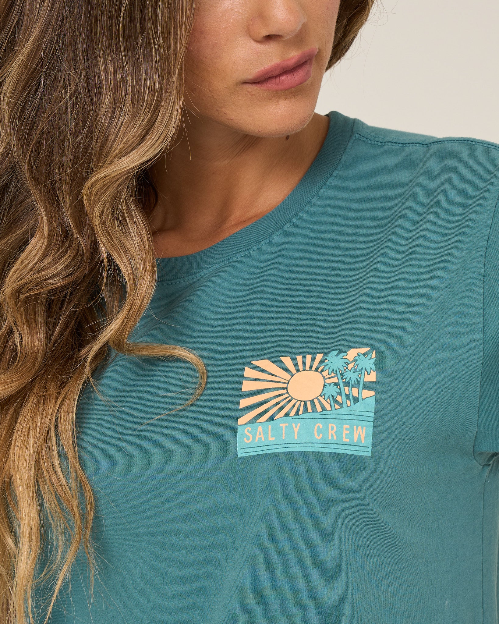 Salty Crew Womens Shirt Rise And Smile Boyfriend Tee - Image 8