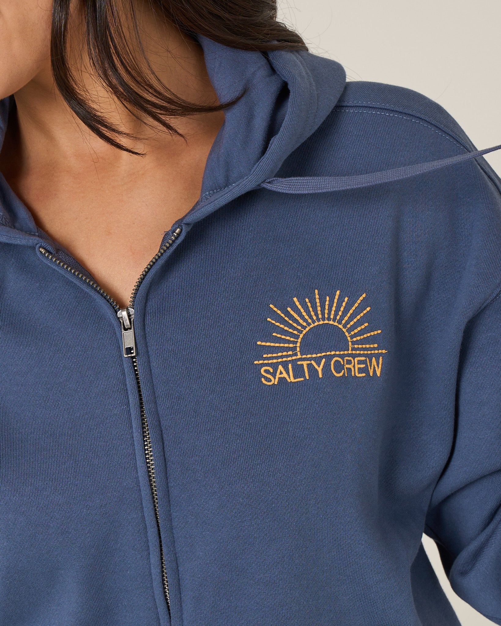 Salty Crew Womens Sweatshirt First Place Hooded Zip - Image 5