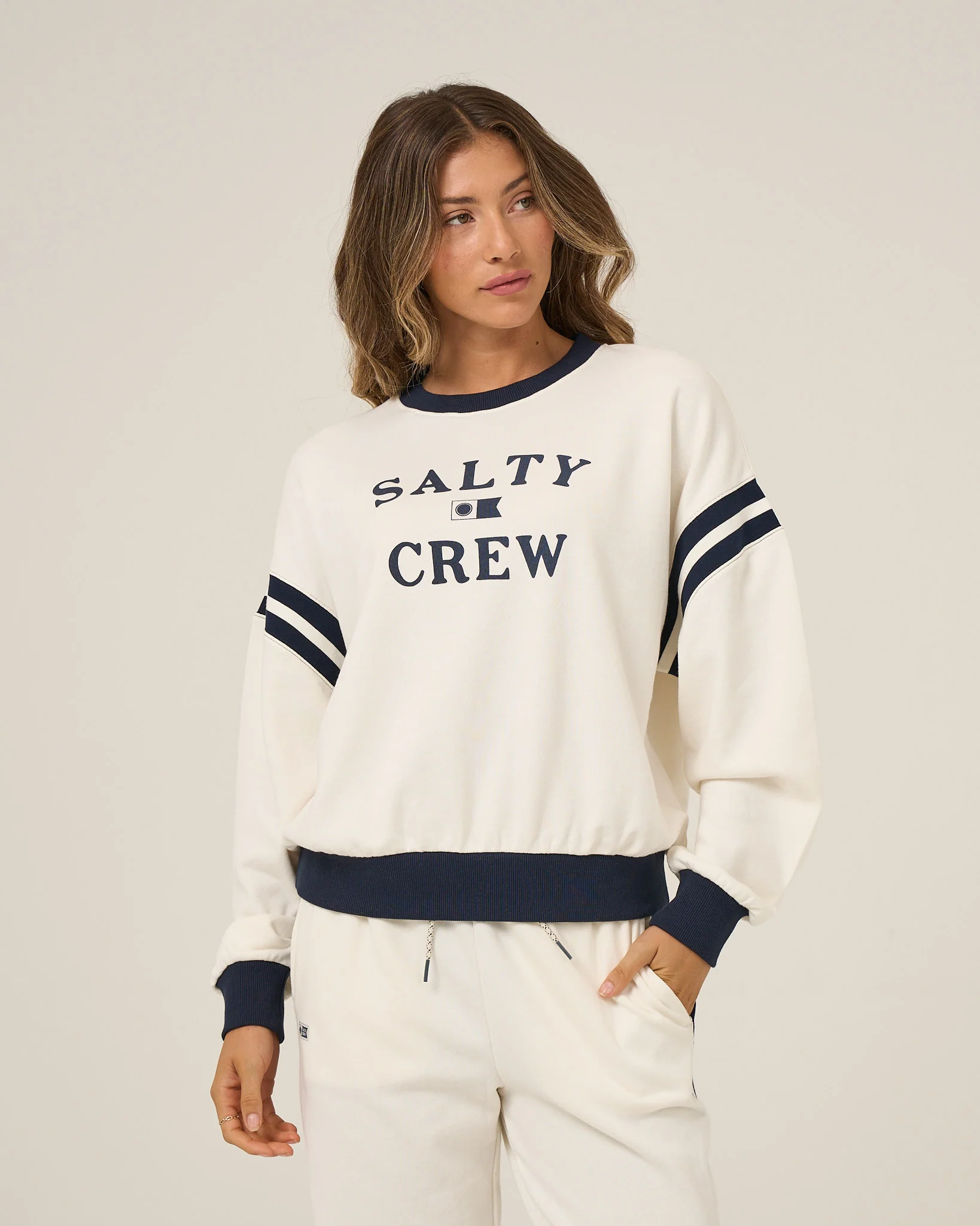 Salty Crew Womens Sweatshirt Maritime Crew - Image 4