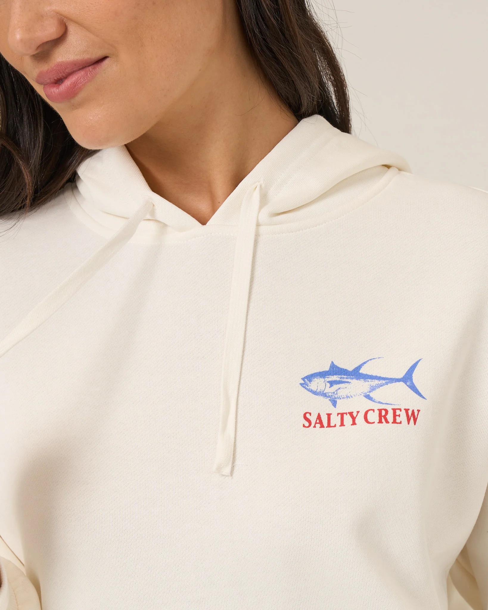 Salty Crew Womens Sweatshirt Overlay Hoodie - Image 4