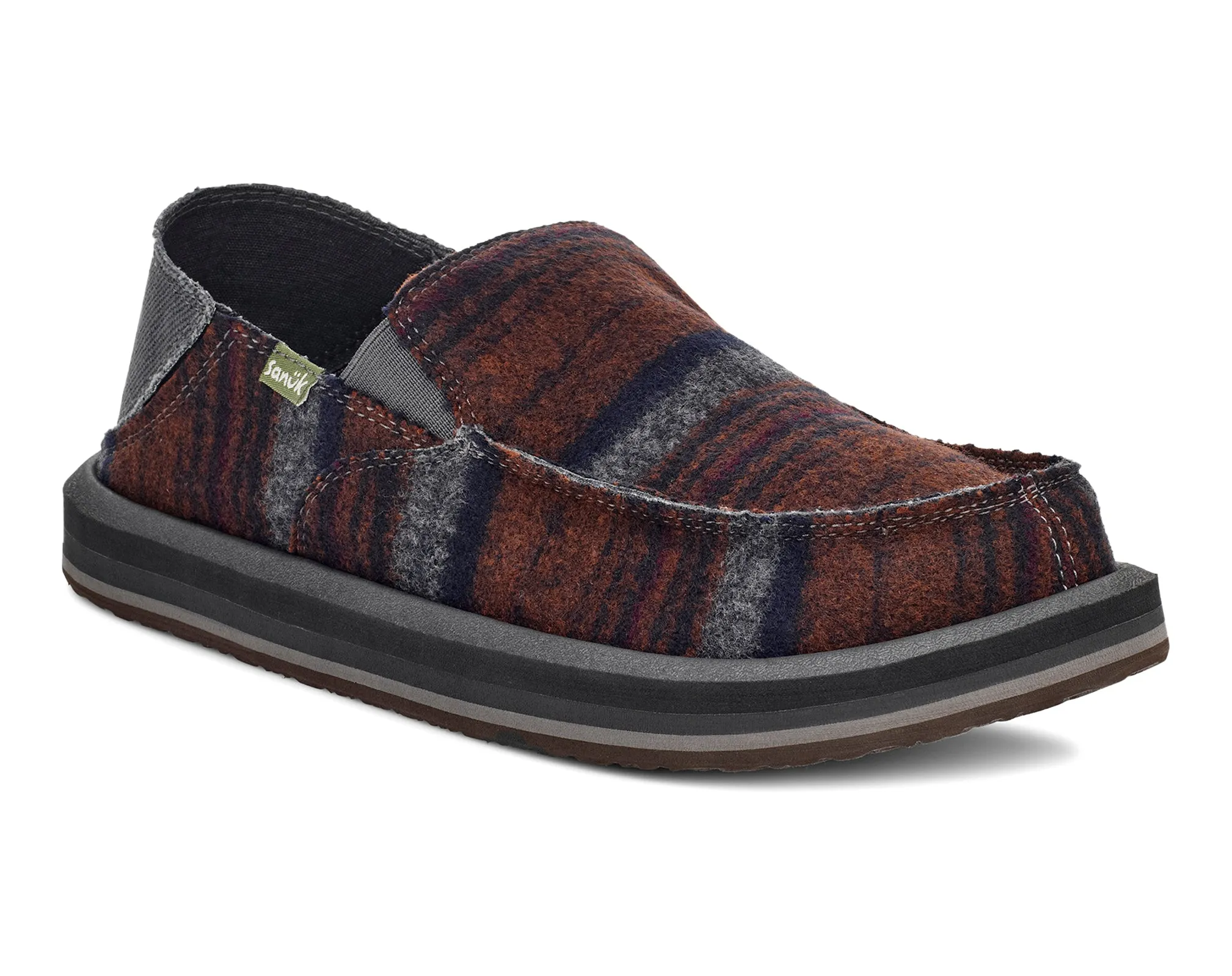 Sanuk Mens Shoes Donny Felt Stripe - Image 2
