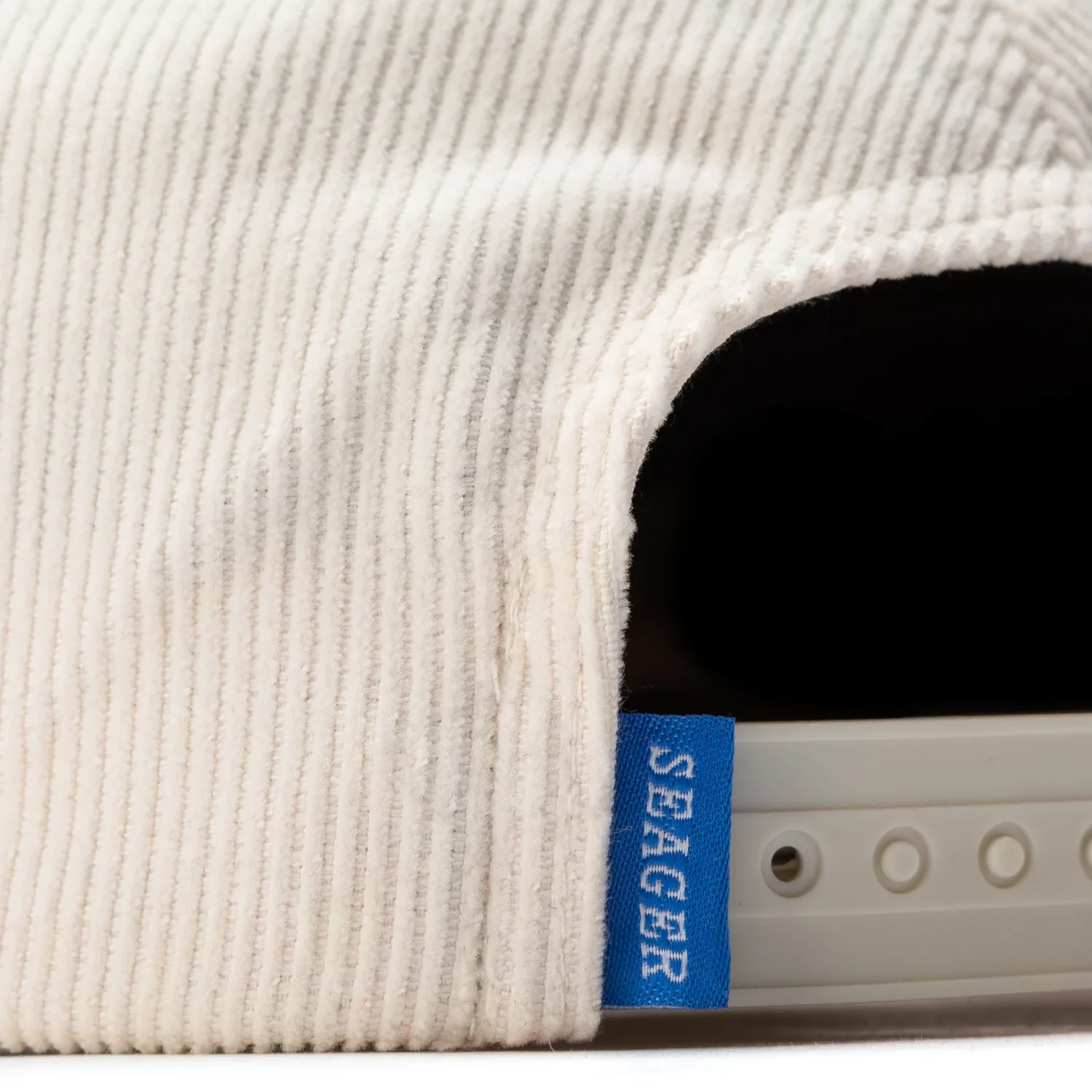 Seager Hat Big Cream Corduroy Snapback - Image 4