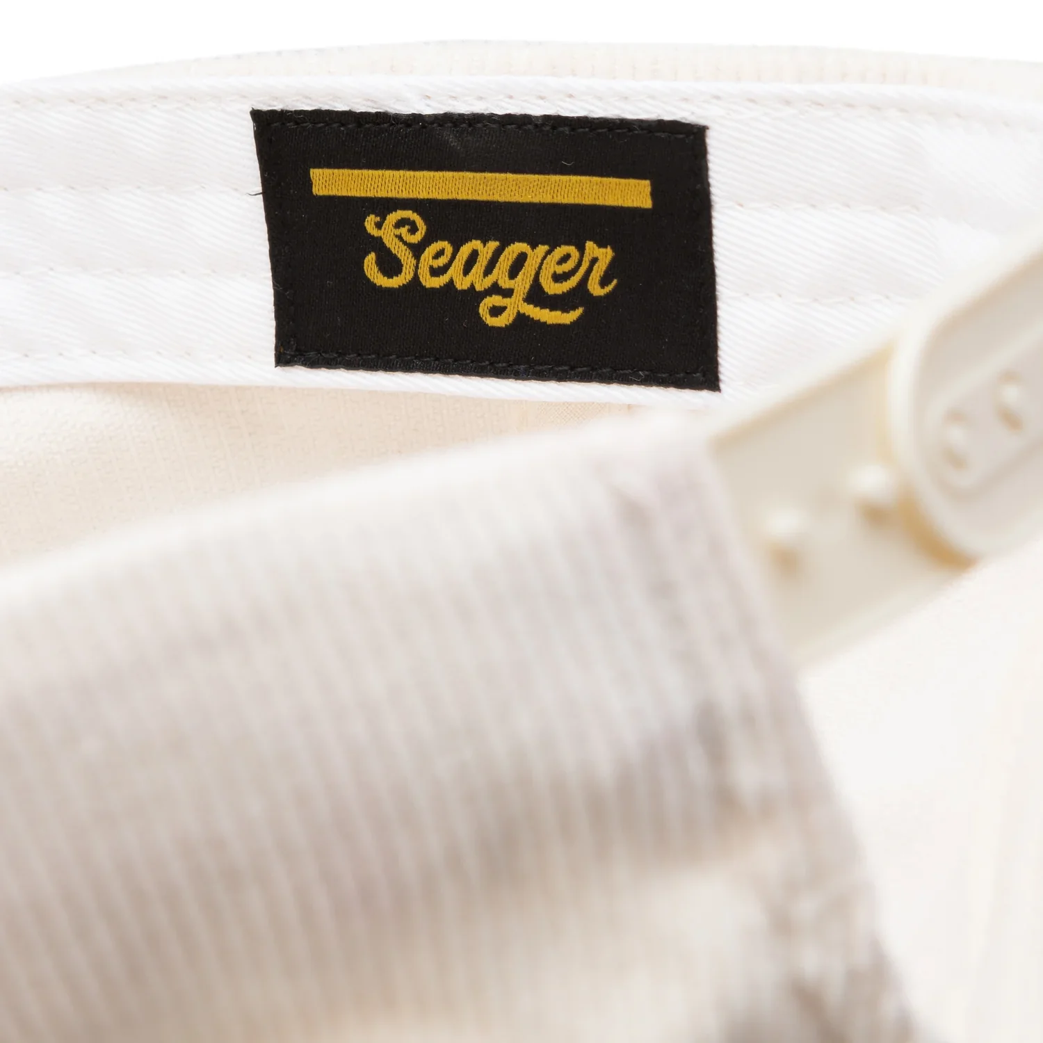Seager Hat Big Cream Corduroy Snapback - Image 5