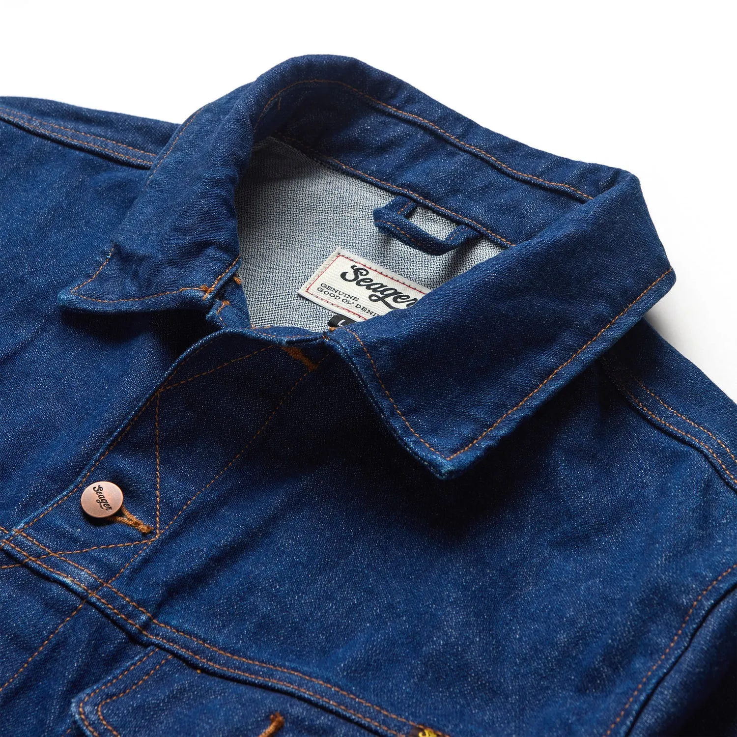 Seager Mens Jacket Freewheelin' Denim - Image 8