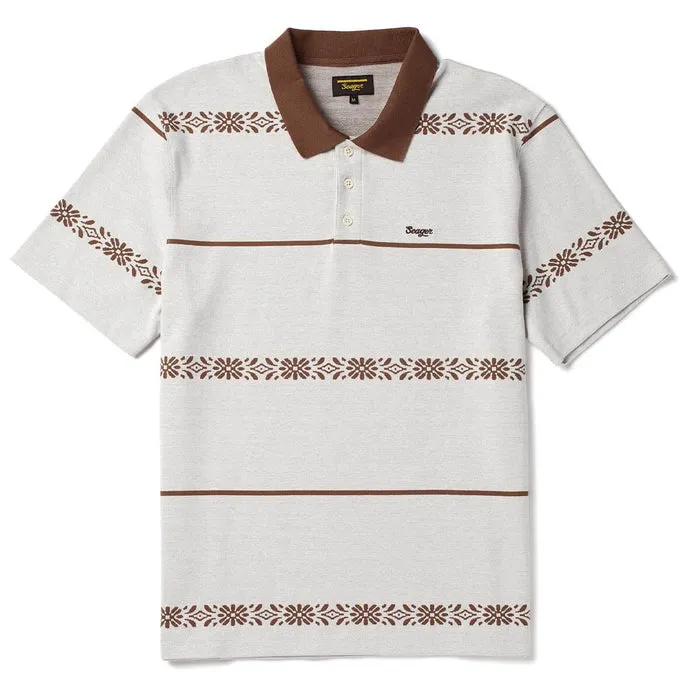 Seager Mens Knit Azteca Polo