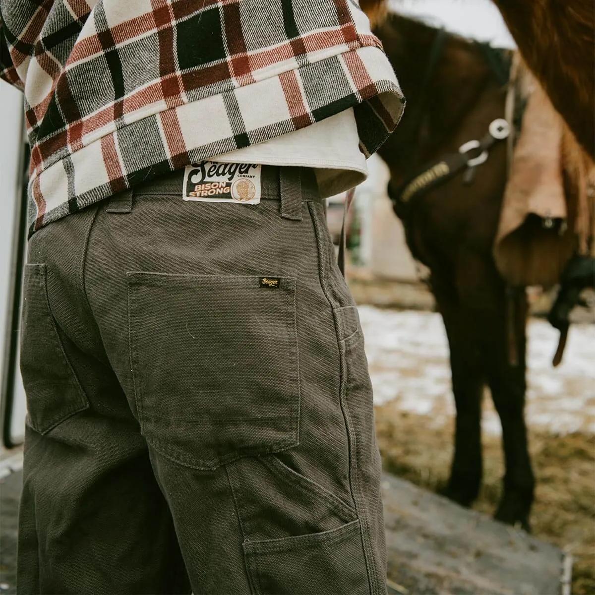 Seager Mens Pants Bison Canvas - Image 12