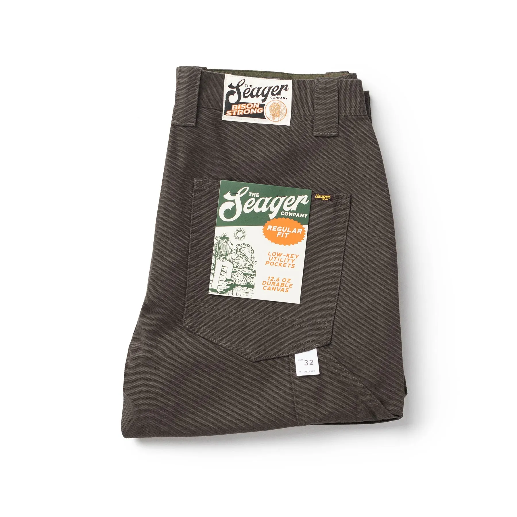 Seager Mens Pants Bison Canvas - Image 16