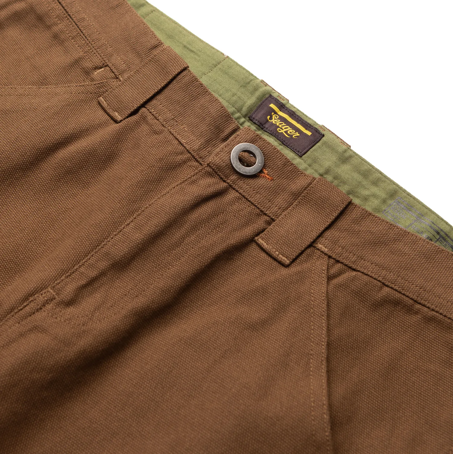 Seager Mens Pants Bison Canvas Regular Fit - Image 7