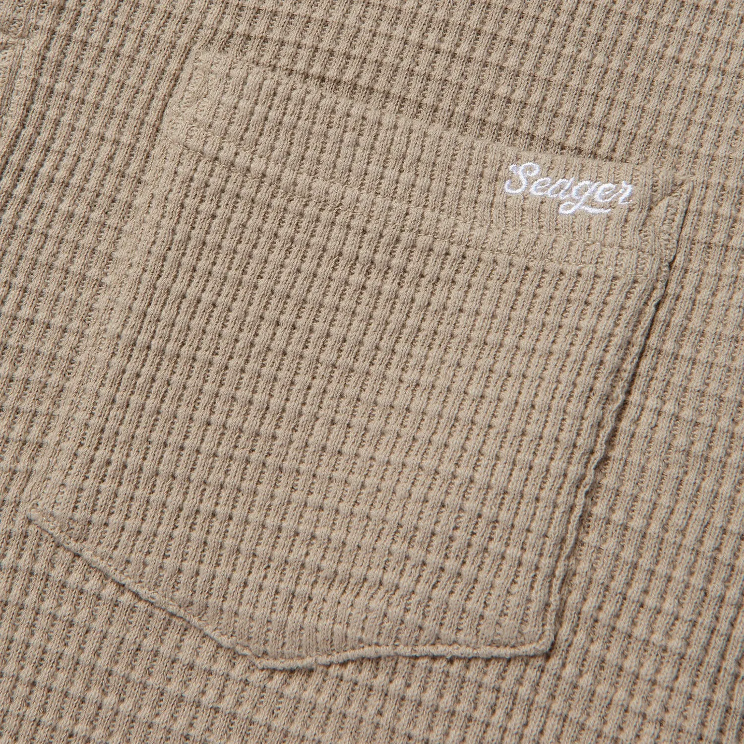 Seager Mens Shirt Sawpit Henley Thermal - Image 4
