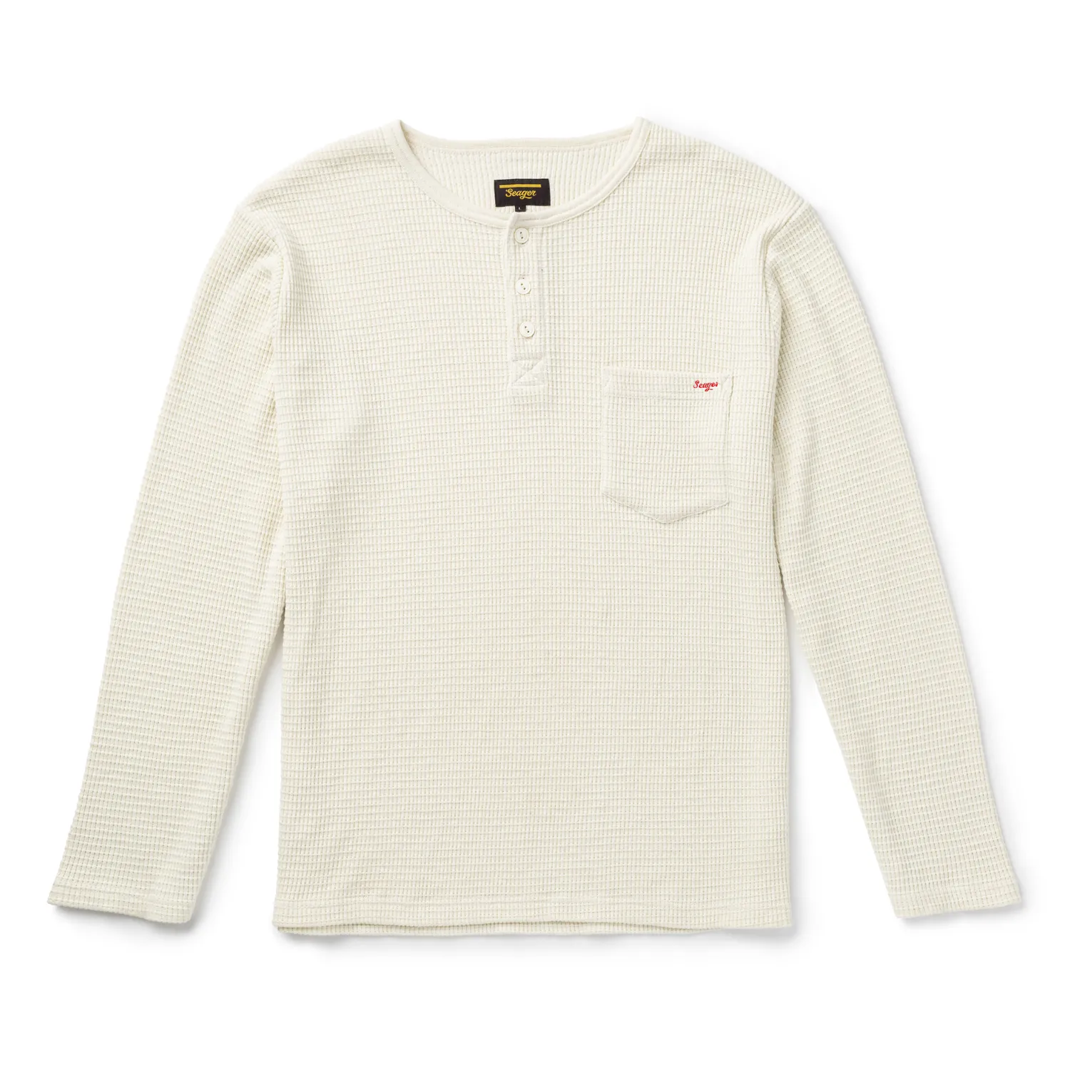 Seager Mens Shirt Sawpit Henley Thermal - Image 11
