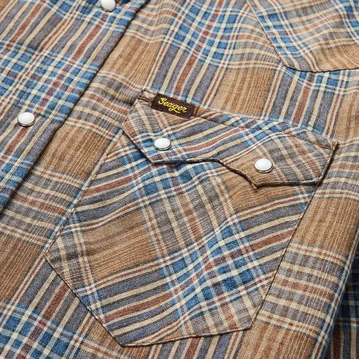 Seager Mens Shirt Sawtoof Long Sleeve - Image 5