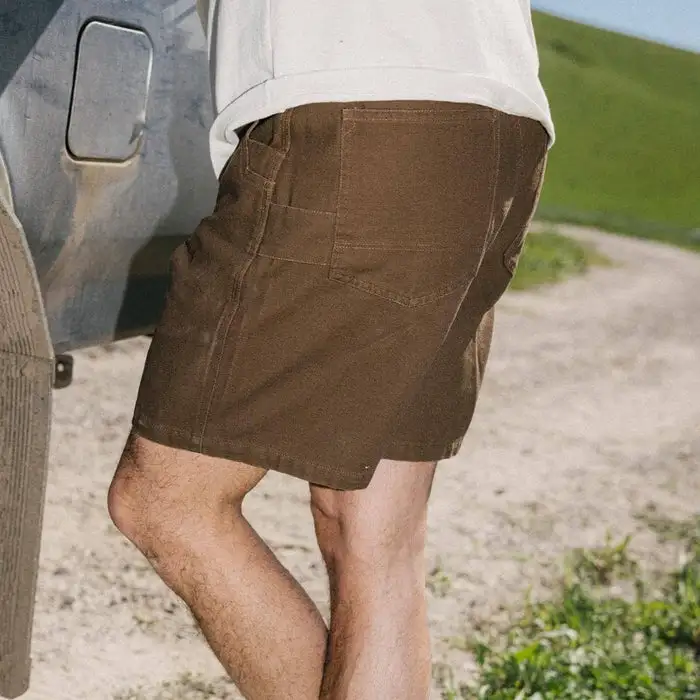 Seager Mens Shorts Bison Canvas - Image 9