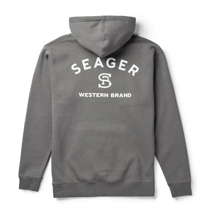 Seager Mens Sweatshirt Branded Mid-Weight Hoodie - Image 2