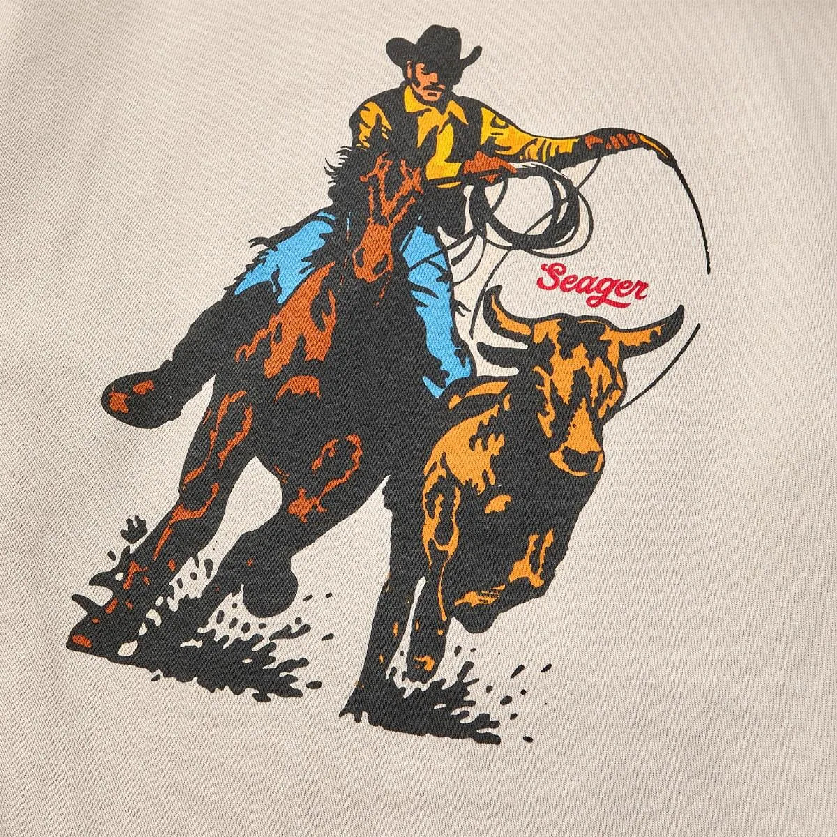Seager Mens Sweatshirt Rodeo Series Heavy-Weight Hoodie - Image 3
