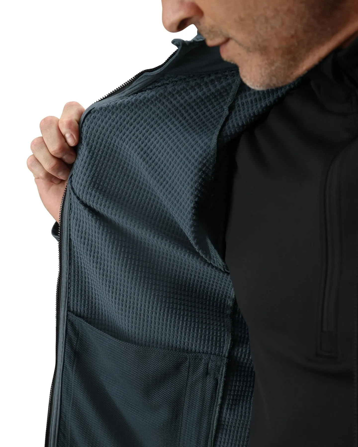 Spyder Mens Snow Layers Gridweb Full Zip Jacket - Image 6