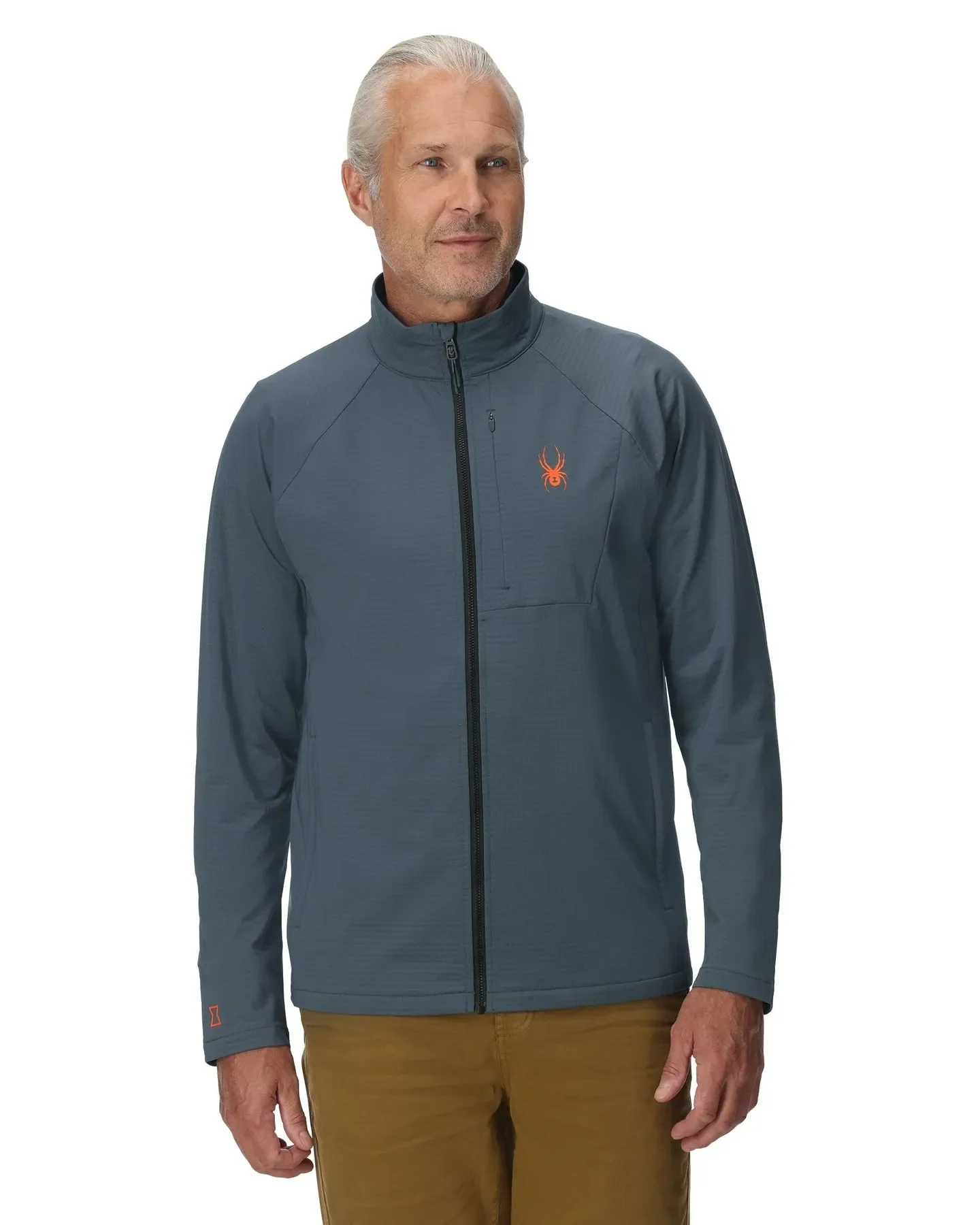 Spyder Mens Snow Layers Gridweb Full Zip Jacket - Image 7