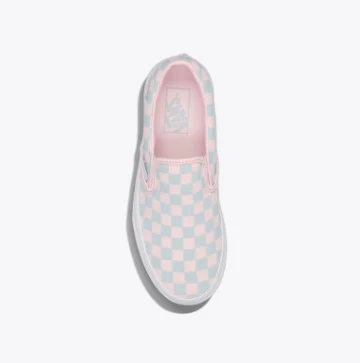 Vans Womens Shoes Color Theory Classic Slip-On Checkerboard - Image 10