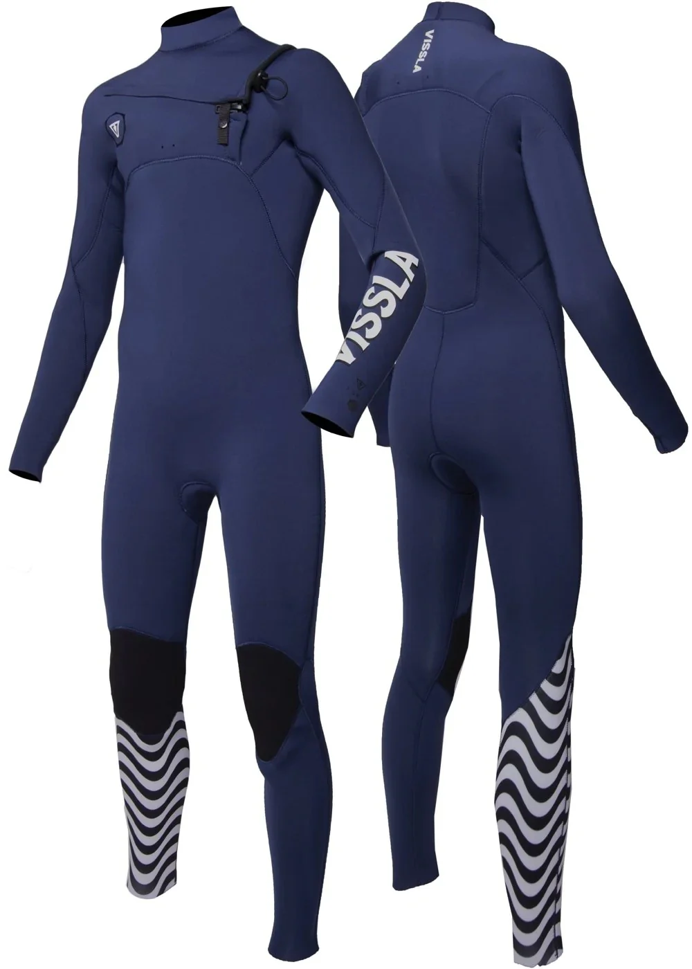 Vissla Boys Wetsuit 7 Seas 3/2 Chest Zip Full - Image 4