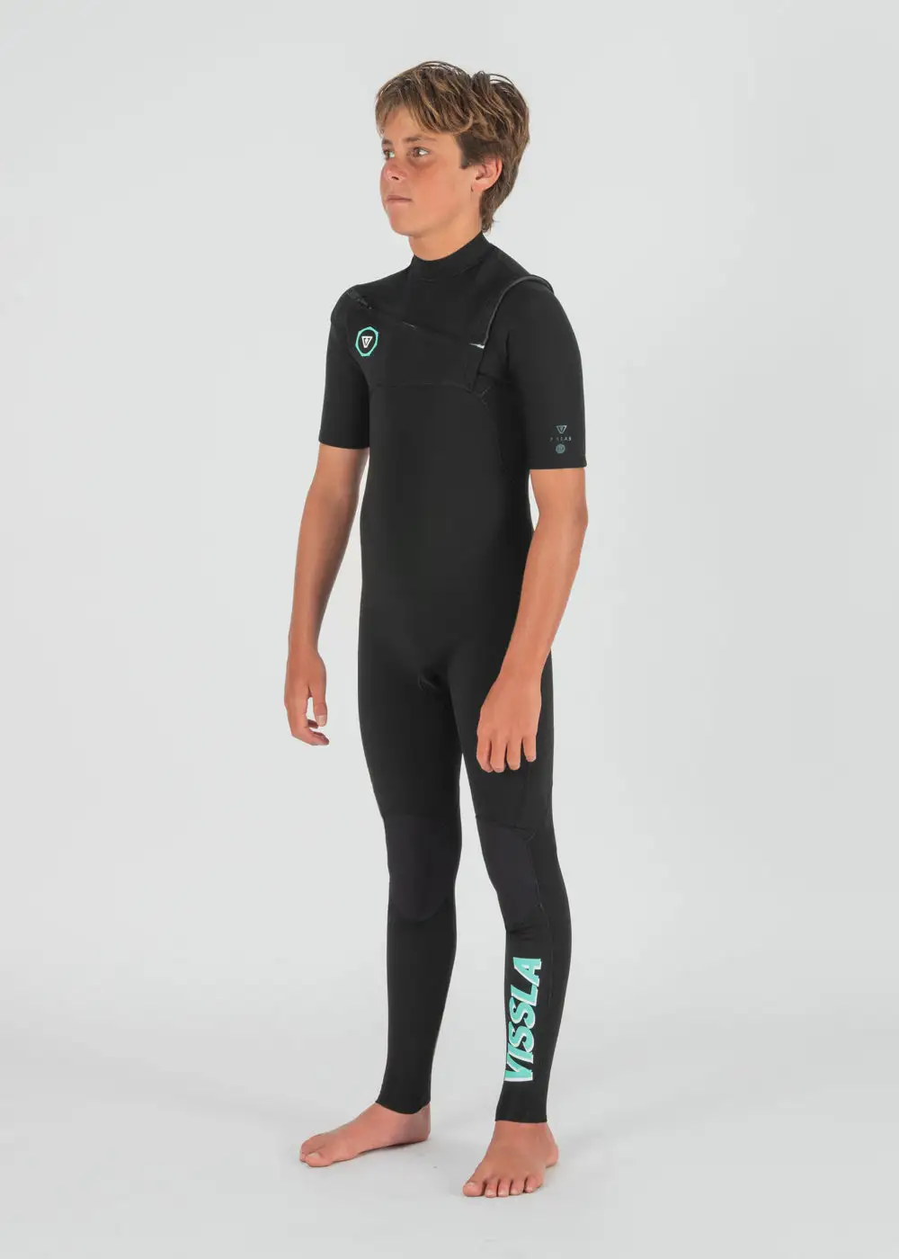 Vissla Kids Wetsuits 7 Seas Boys 2-2 Short Sleeve Full Wetsuit - Image 3