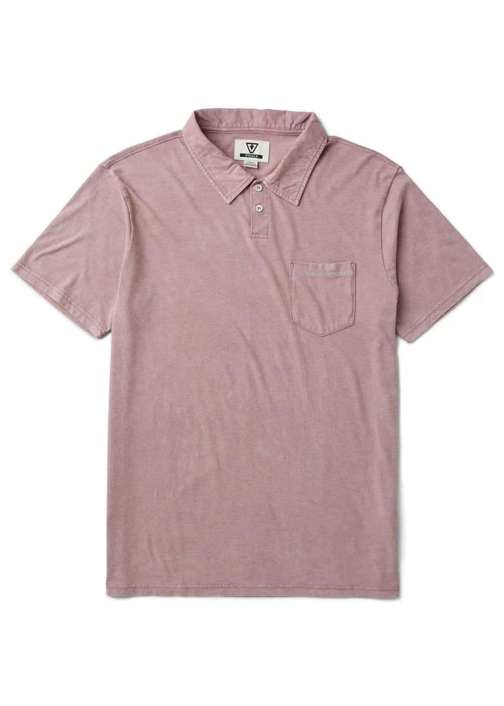Vissla Mens Knit Solid Sets Cosmic Wash Polo