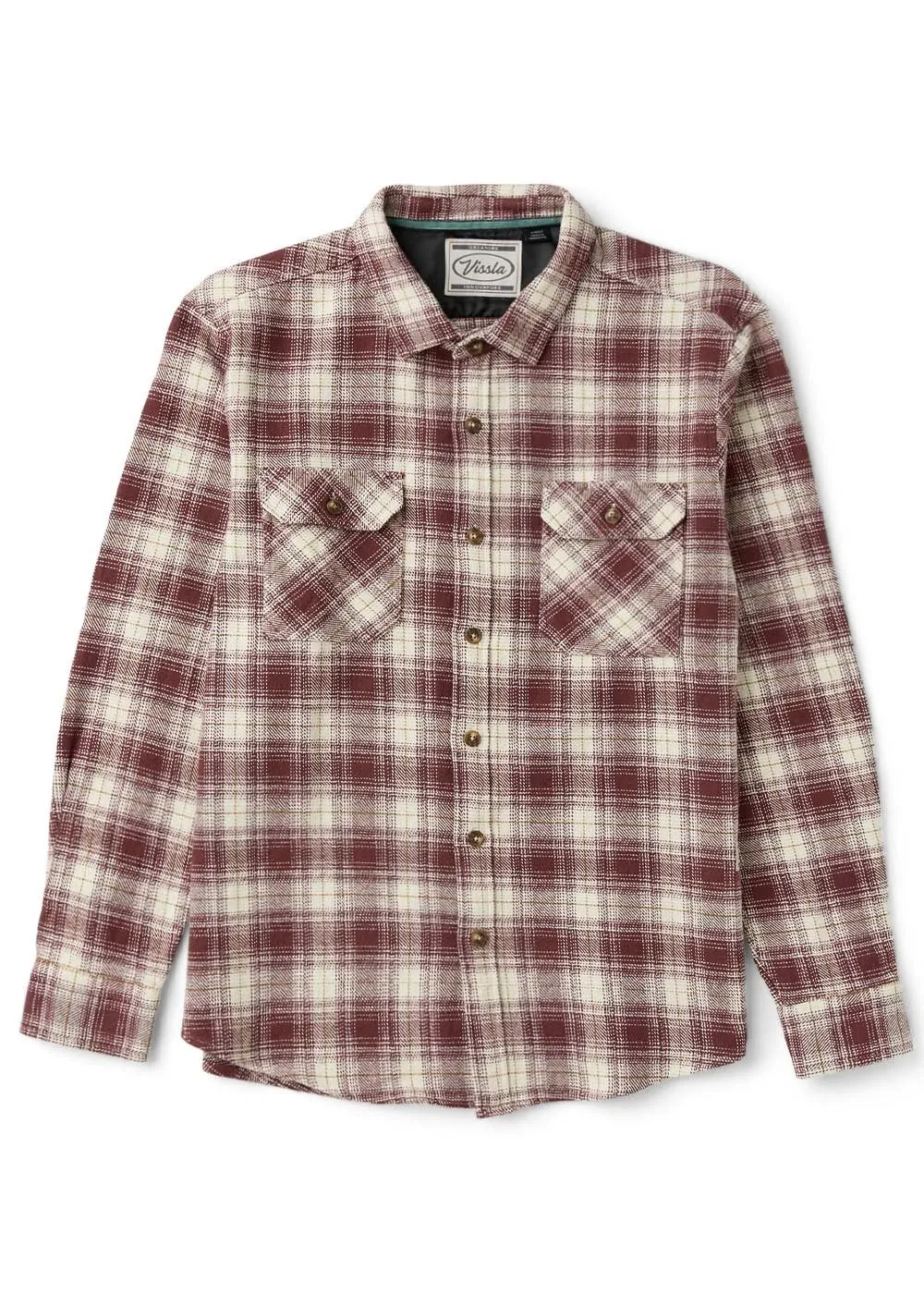 Vissla Mens Shirt Creators Heavy Days Eco Long Sleeve Flannel - Image 4