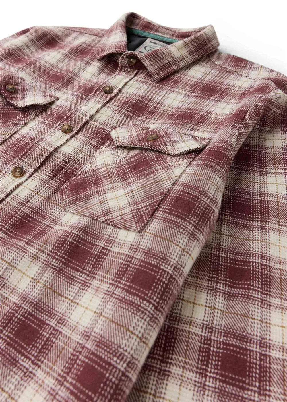 Vissla Mens Shirt Creators Heavy Days Eco Long Sleeve Flannel - Image 6