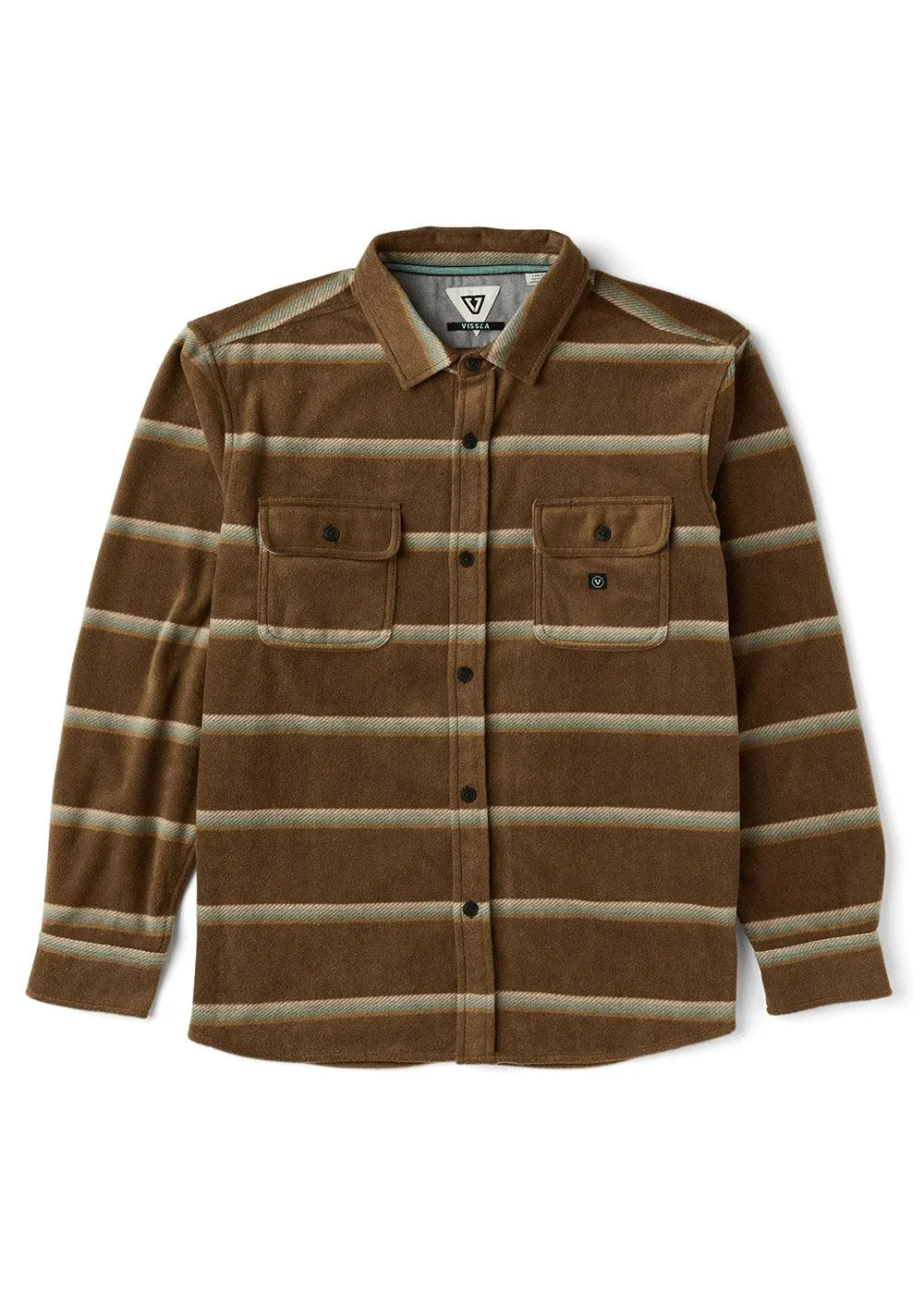 Vissla Mens Shirt Eco-Zy Long Sleeve Polar Flannel - Image 10