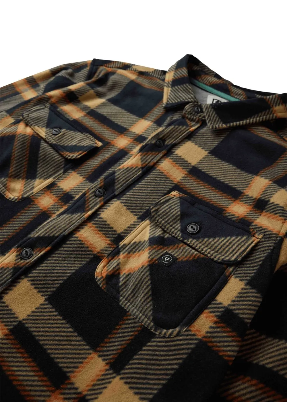 Vissla Mens Shirt Eco-Zy Long Sleeve Polar Flannel - Image 3