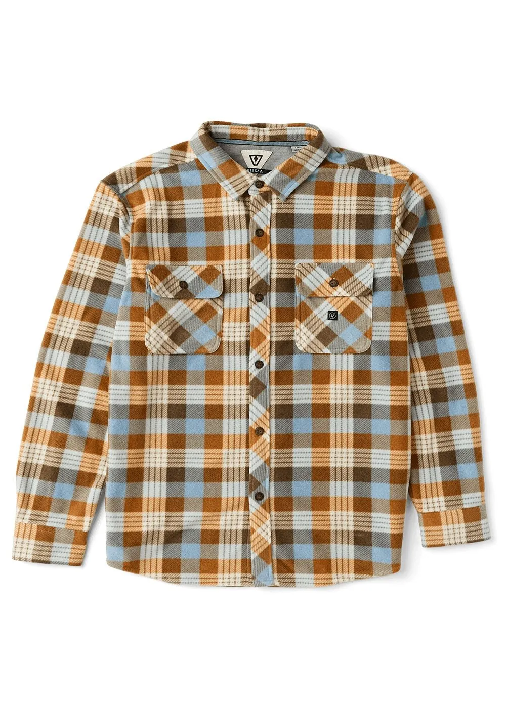 Vissla Mens Shirt Eco-Zy Long Sleeve Polar Flannel - Image 4