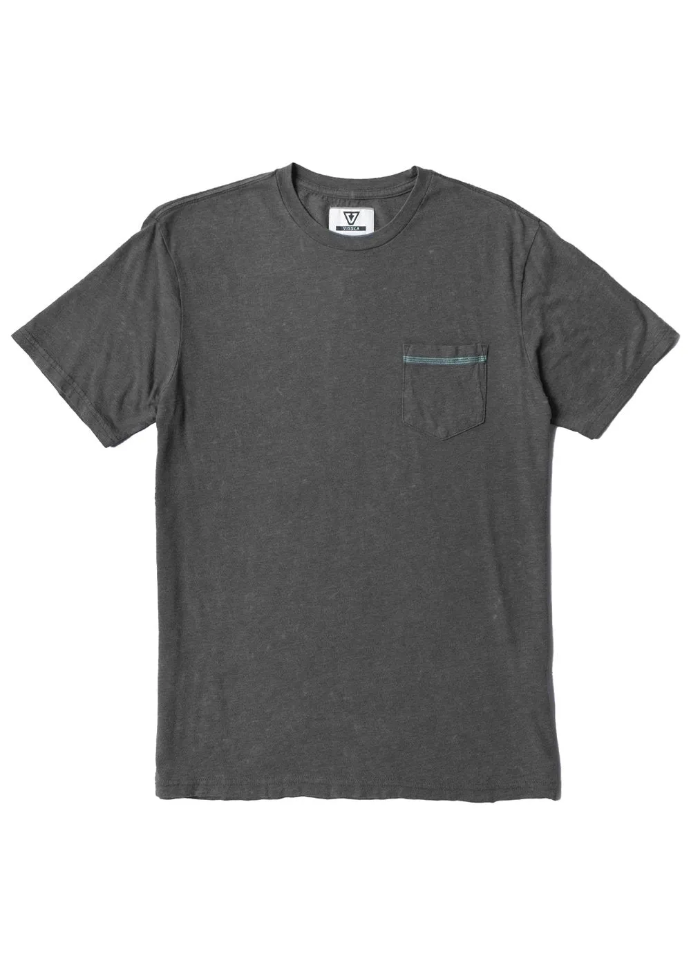 Vissla Mens Shirt Solid Sets Cosmic Wash Pocket Tee - Image 8