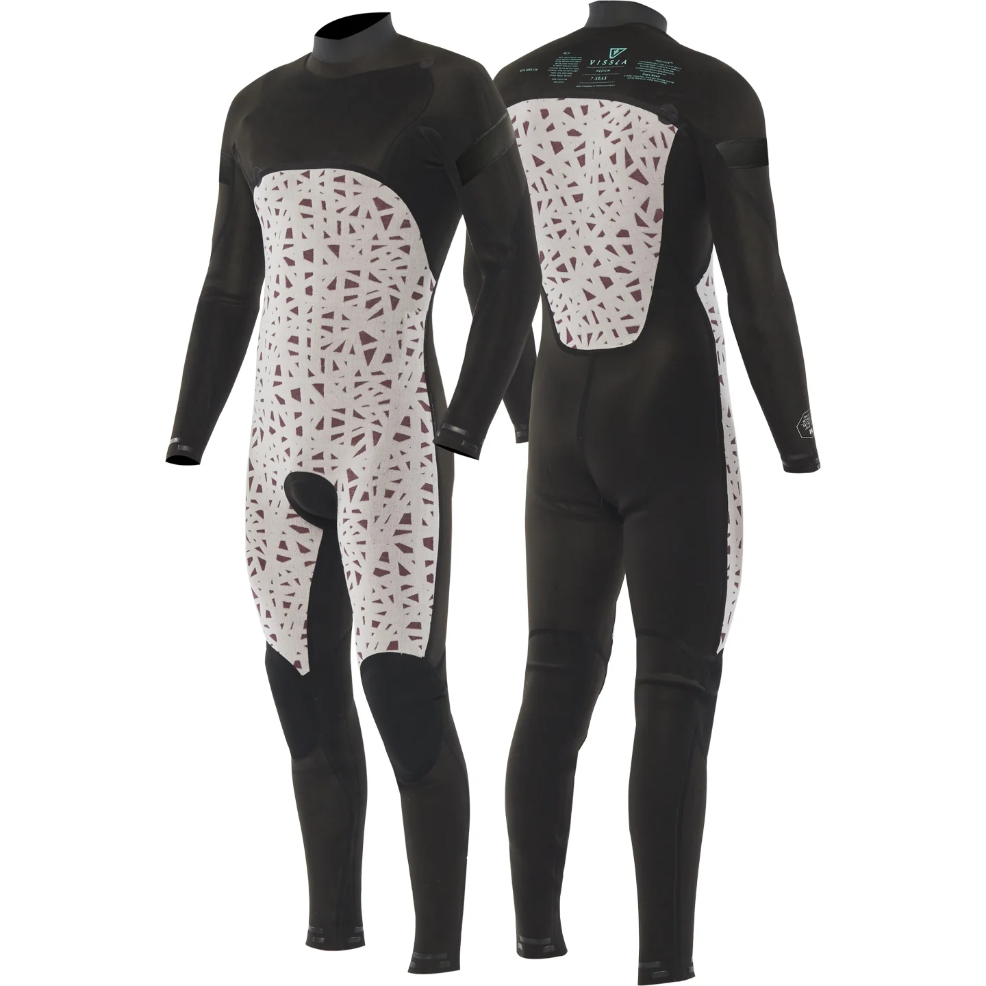 Vissla Mens Wetsuit 7 Seas 4/3 Chest Zip Full Suit - Image 3