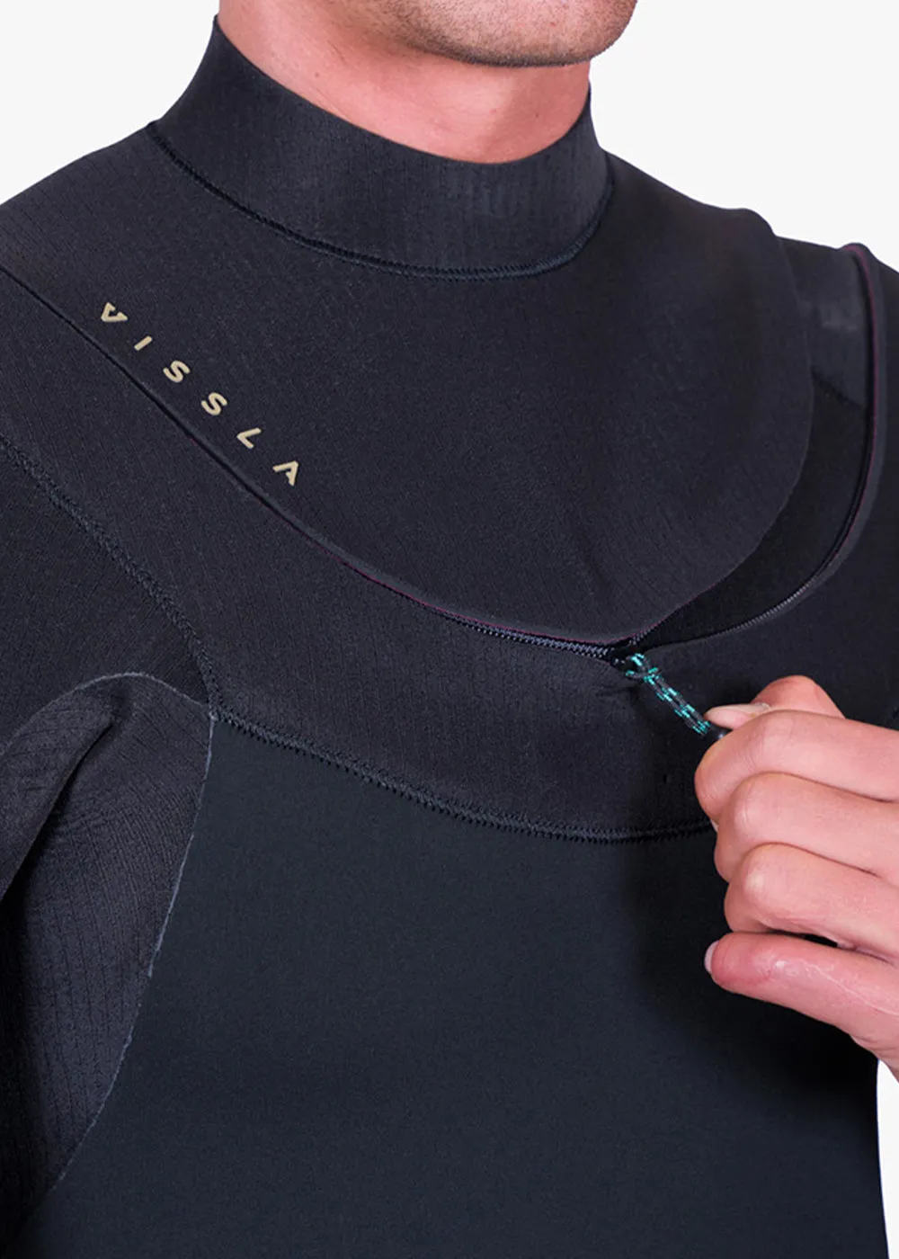 Vissla Mens Wetsuit New Seas 4/3 V-Zip Full Suit - Image 16