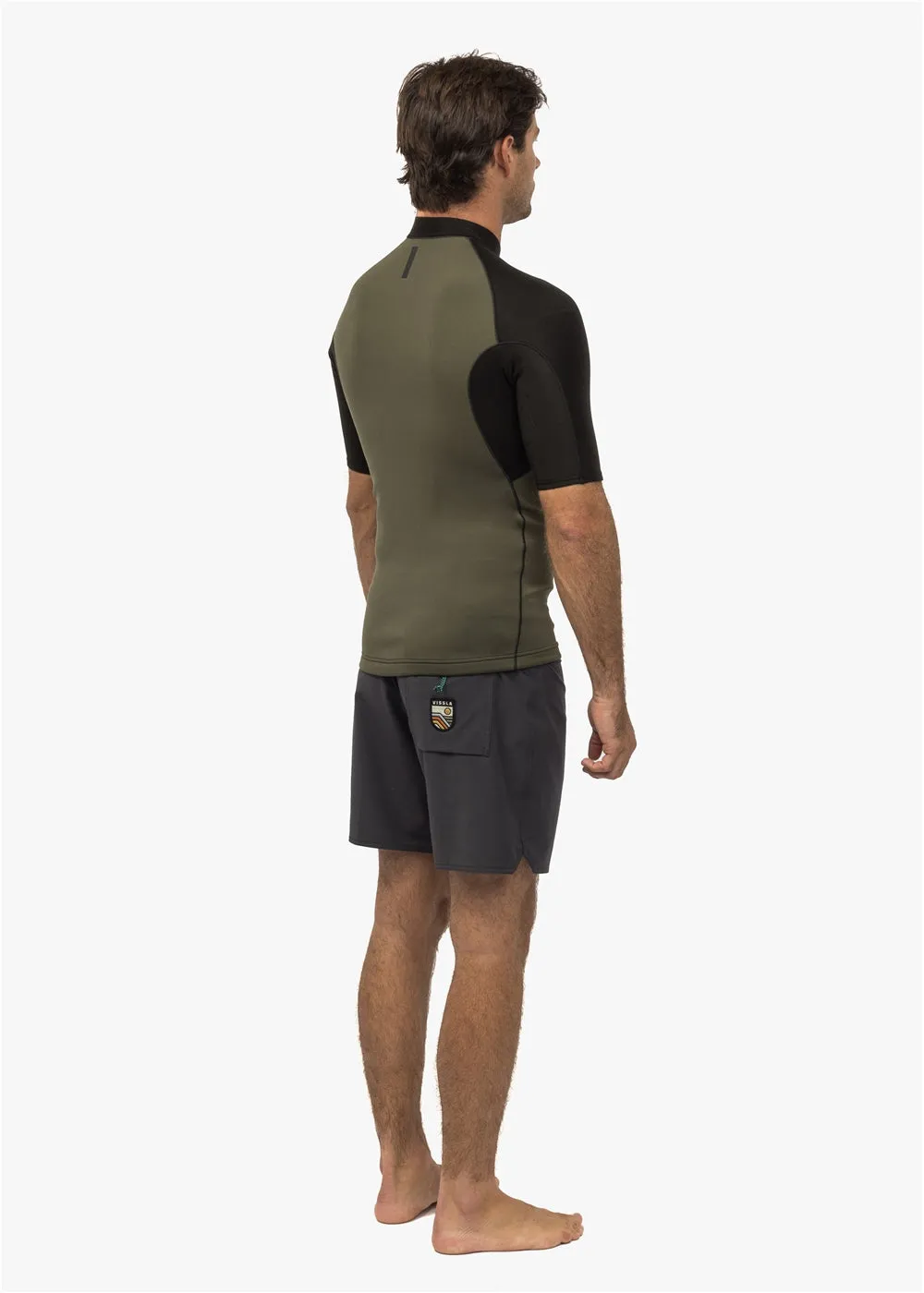 Vissla Mens Wetsuits High Seas II 1mm Short Sleeve Wetsuit Jacket - Image 3