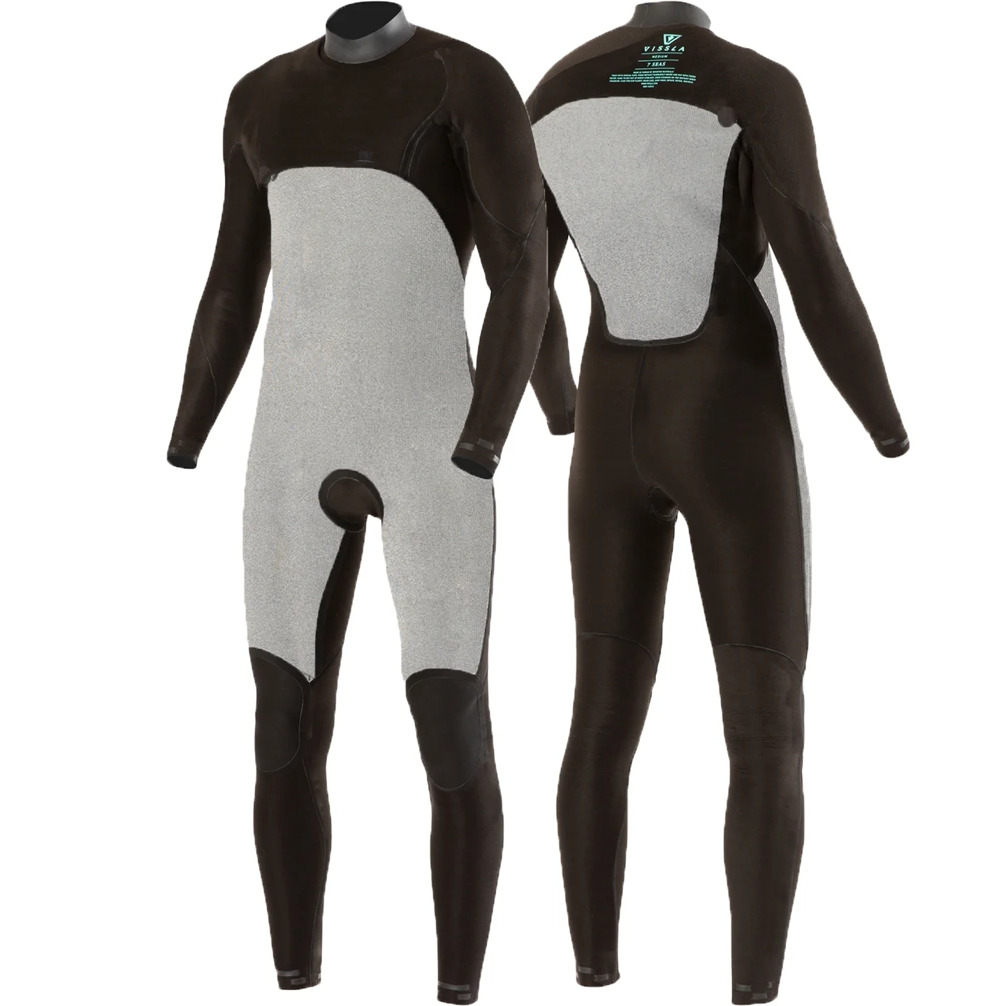 Vissla Mens Wetsuit 7 Seas 3/2mm Chest Zip Full Suit - Image 5