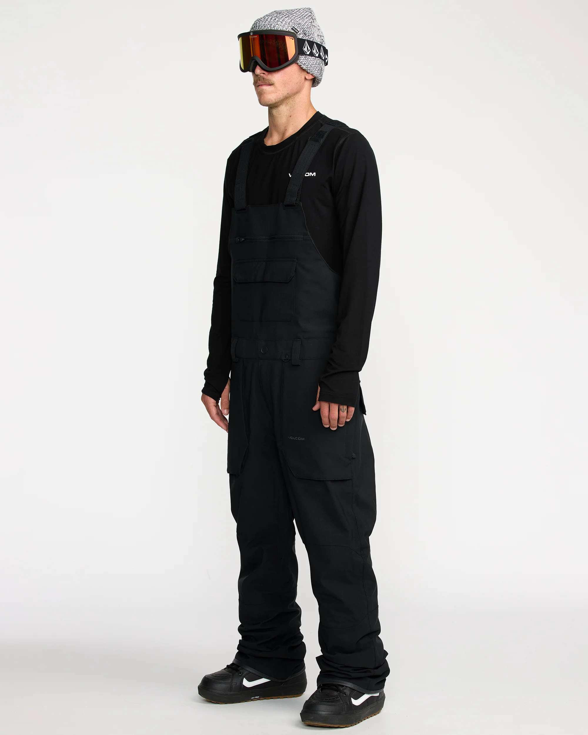 Volcom Mens Snow Pants Roan Bib Overalls - Image 3