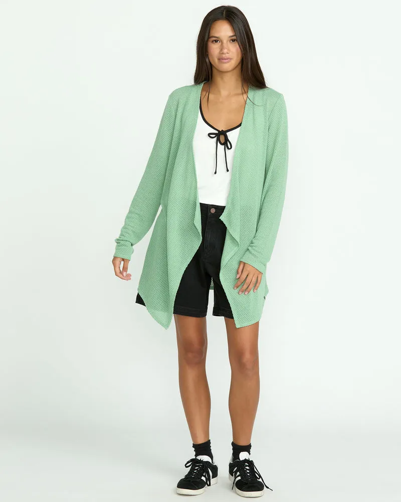 Volcom Womens Sweater Go Go Wrap Cardigan - Image 3